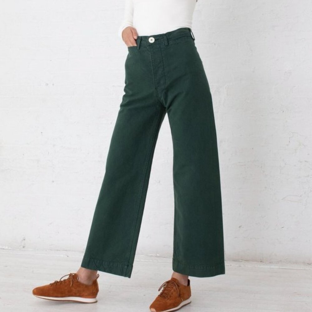 Jesse Kamm Sailor Pants in Deep Green
